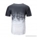 iYYVV Mens Summer Gradient Casual Print O Neck Pullover Short Sleeve T-Shirt Tunic Tops Black B07PT6LRLL